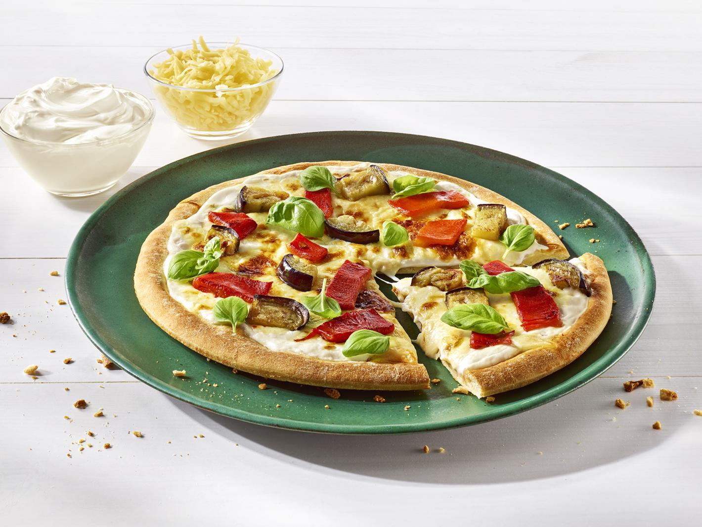 Mediterraanse pizza Bianco