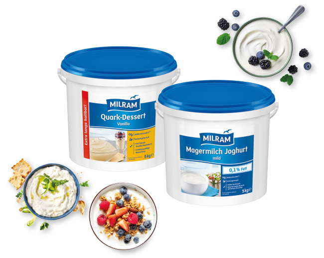 MFS Magermilch Joghurt 5kg and MFS Quark-Dessert 5kg
